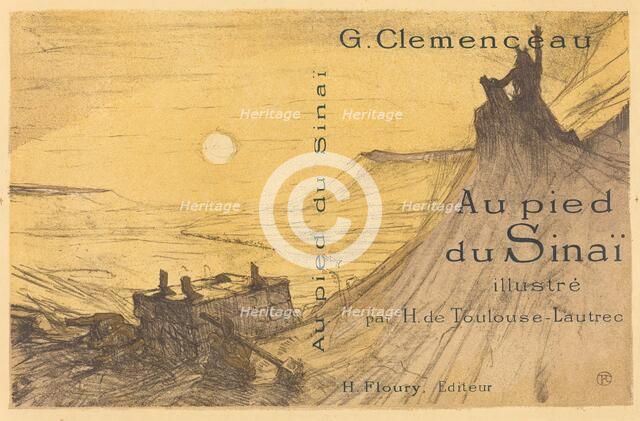 Cover for "Au pied du Sinaï", 1898. Creator: Henri de Toulouse-Lautrec.