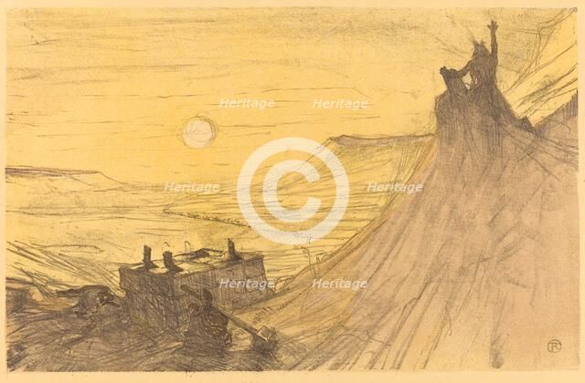 Cover for "Au pied du Sinaï", 1898. Creator: Henri de Toulouse-Lautrec.