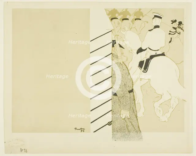 Cover for Babylone d'Allemagne, 1894. Creator: Henri de Toulouse-Lautrec.