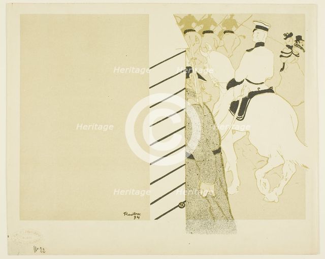 Cover for Babylone d'Allemagne, 1894. Creator: Henri de Toulouse-Lautrec.
