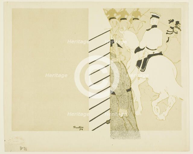 Cover for Babylone d'Allemagne, 1894. Creator: Henri de Toulouse-Lautrec.