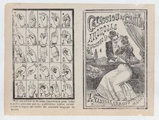 Cover for Coleccion de Cartas Amorosas Cuaderno No. 4 a couple embracing and kissin..., ca. 1900. Creator: José Guadalupe Posada