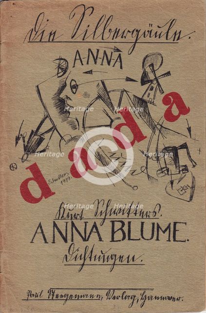 Cover for "Die Anna Blume" , 1919. Creator: Schwitters, Kurt (1887-1948).