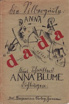 Cover for "Die Anna Blume" , 1919. Creator: Schwitters, Kurt (1887-1948)