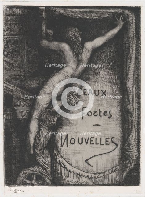 Cover for Eaux Fortes Nouvelles, late 19th century. Creator: François-Nicolas Chifflart.