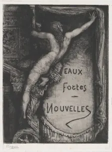Cover for Eaux Fortes Nouvelles, late 19th century. Creator: François-Nicolas Chifflart