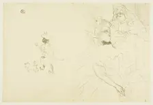 Cover for L'exemple de Ninon de Lenclos amoureuse, 1898. Creator: Henri de Toulouse-Lautrec