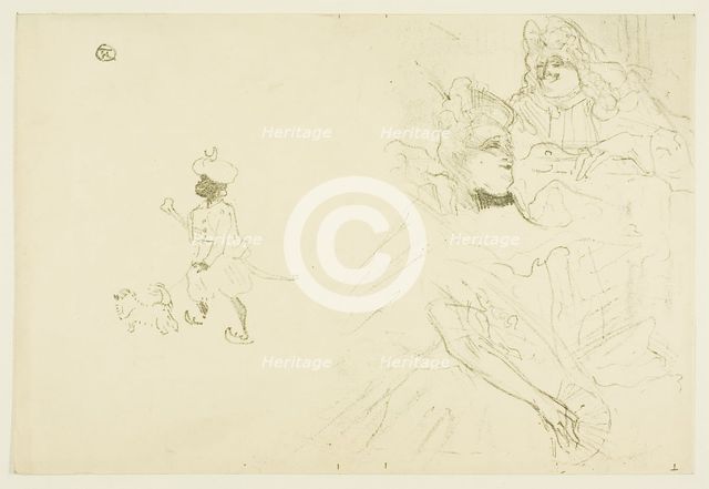 Cover for L'exemple de Ninon de Lenclos amoureuse, 1898. Creator: Henri de Toulouse-Lautrec.