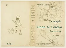 Cover for L'exemple de Ninon de Lenclos amoureuse, 1898. Creator: Henri de Toulouse-Lautrec