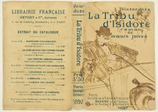 Cover for La Tribu d'Isidore, 1897. Creator: Henri de Toulouse-Lautrec
