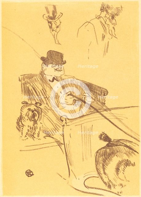 Cover for "La tribu d'Isodore" (Couverture pour "La tribu d'Isodore"), 1897. Creator: Henri de Toulouse-Lautrec.