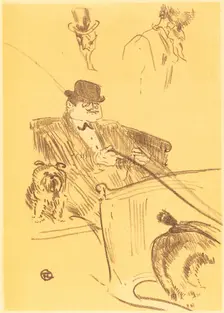 Cover for "La tribu d'Isodore" (Couverture pour "La tribu d'Isodore"), 1897. Creator: Henri de Toulouse-Lautrec