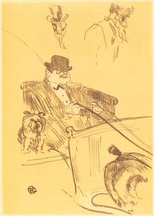 Cover for "La tribu d'Isodore" (Couverture pour "La tribu d'Isodore"), 1897. Creator: Henri de Toulouse-Lautrec