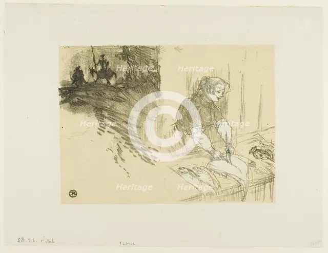 Cover for Les Courtes Joies, 1897, printed and published 1925. Creator: Henri de Toulouse-Lautrec.
