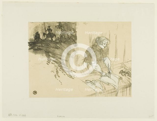 Cover for Les Courtes Joies, 1897, printed and published 1925. Creator: Henri de Toulouse-Lautrec.