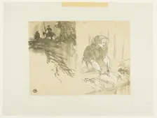Cover for Les Courtes Joies, 1897, published 1925. Creator: Henri de Toulouse-Lautrec