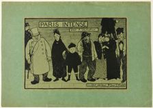 Cover for Paris Intense, 1894. Creator: Félix Vallotton