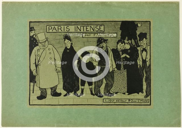 Cover for Paris Intense, 1894. Creator: Félix Vallotton.