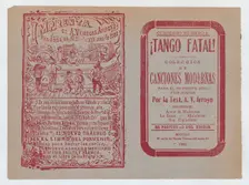 Cover for Tango Fatal! Coleccion de Canciones Modernas ca. 1921., ca. 1921. Creator: José Guadalupe Posada