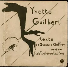 Cover for Yvette Guilbert, 1894. Creator: Henri de Toulouse-Lautrec