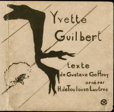 Cover for Yvette Guilbert, 1894. Creator: Henri de Toulouse-Lautrec