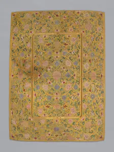 Cover (Furnishing Fabric), China, Qing dynasty (1644-1911), 1850/75. Creator: Unknown