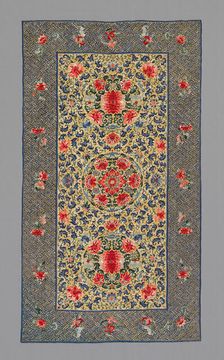 Cover (Furnishing Fabric), China, Qing dynasty (1644-1911), 1875/1900. Creator: Unknown