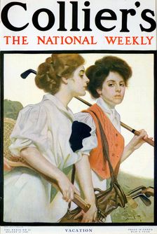 Cover of "Collier's" national weekly magazine, c1927. Creator: Unknown