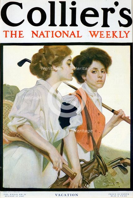 Cover of "Collier's" national weekly magazine, c1927. Creator: Unknown.