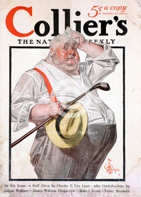 Cover of "Collier's" weekly magazine, September 23, 1916. Creator: Unknown.