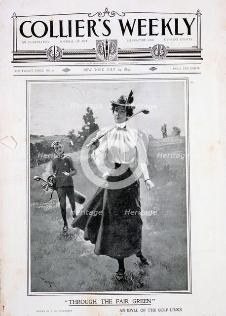 Cover of Collier's Weekly, American, July 29, 1899. Artist: Unknown