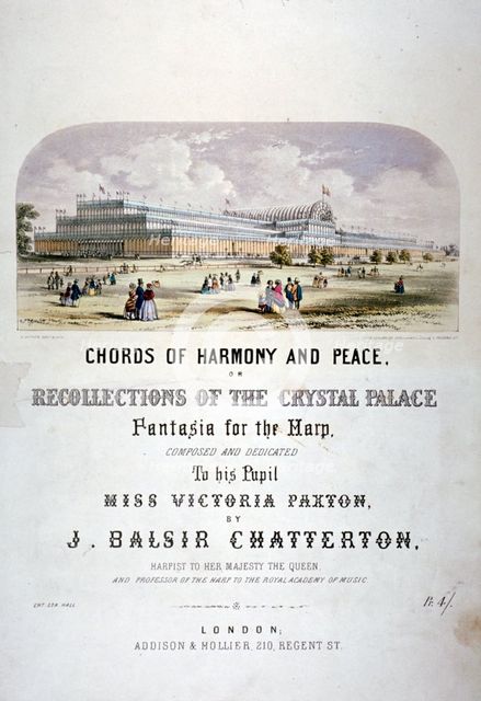 Cover of 'Chords of harmony and peace' composed by JB Chatterton, c1851.                             Artist: Augustus Butler