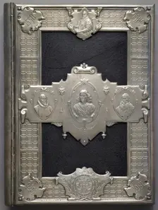 Cover of "Christopher Plantin and the Plantin-Moretus Museum at Antwerp", 1888. Creator: Émile Carayon