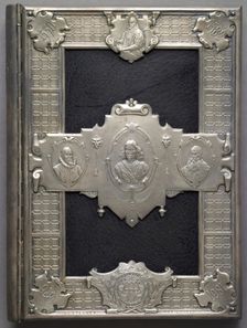 Cover of "Christopher Plantin and the Plantin-Moretus Museum at Antwerp", 1888. Creator: Émile Carayon