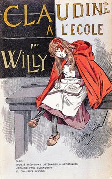 Cover of "Claudine à l’école" by Willy, 1900. Creator: Della Sudda, Emilio (1868-1924)