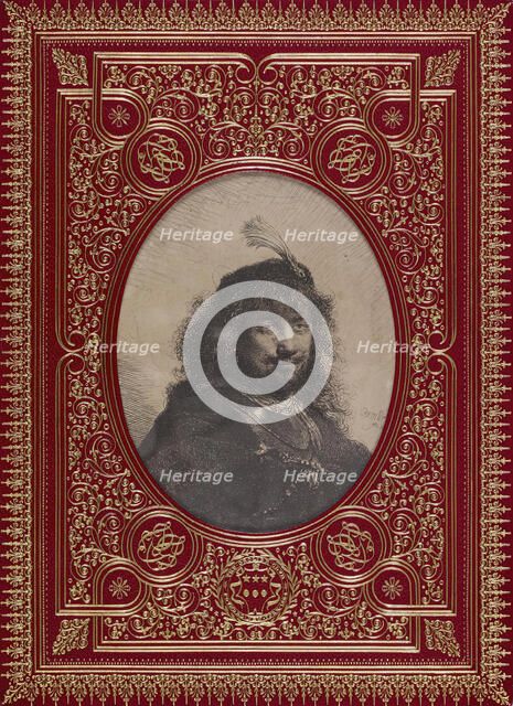 Cover of a book of prints by Rembrandt, 1900. Creator: Léon Gruel.