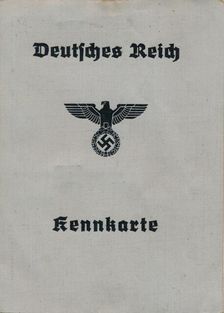 Cover of a Nazi German identity card, c1944