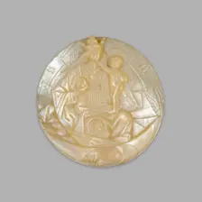 Cover of a Reliquary Container with the Virgin and Child on the Crescent Moon, about 1480. Creator: Unknown