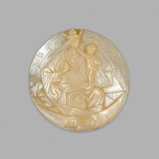 Cover of a Reliquary Container with the Virgin and Child on the Crescent Moon, about 1480. Creator: Unknown