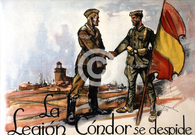 Cover of an album released in memory of the farewell to the Condor Legion, who returned to German…