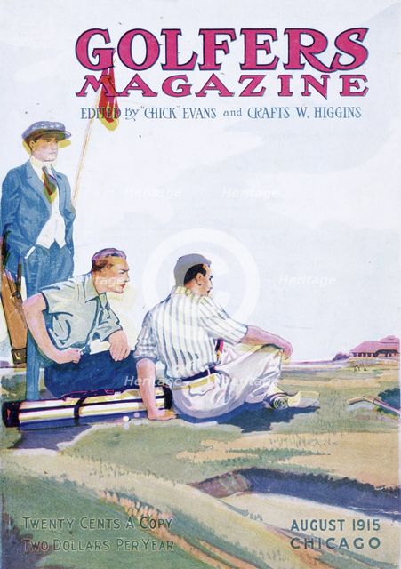 Cover of Golfers Magazine, American, August 1915. Creator: Unknown.