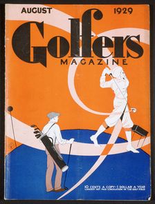 Cover of Golfer's Magazine American, August 1929