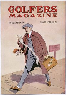 Cover of "Golfers Magazine", Chicago, November 1915. Creator: Unknown