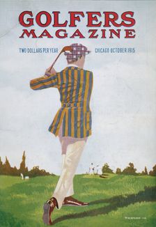 Cover of "Golfers Magazine", Chicago, October 1915. Creator: Unknown