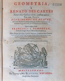 Cover of Geometry by Descartes, Volume I, 1683 edition.