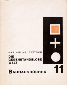 Cover of "Die gegenstandslose Welt" by Kazimir Malevich, 1927. Creator: Moholy-Nagy, Laszlo (1895-1946)