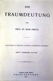 Cover of Die Traumdeutung (The Interpretation of Dreams), edition published in Leipzig and Vien…