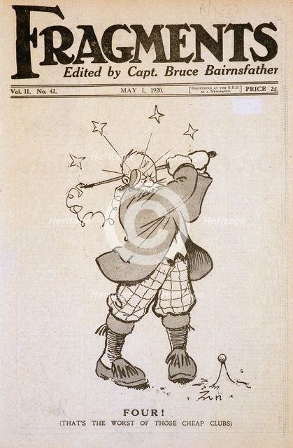 Cover of "Fragments" magazine, 1 May 1920. Creator: Unknown.