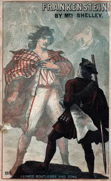 Cover of Frankenstein, by Mary Shelley, late 19th century