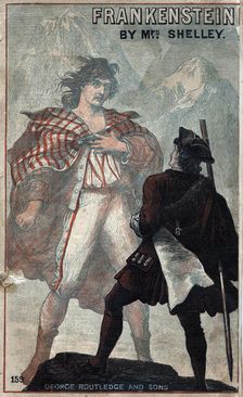 Cover of Frankenstein, by Mary Shelley, late 19th century